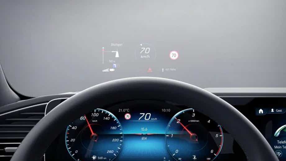 Digital driver display and HUD of a Mercedes-Benz AMG GLE 63 S