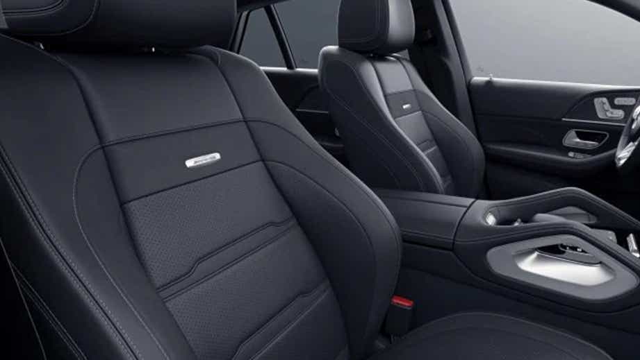 Front seats and interior dashboard of a Mercedes-Benz AMG GLE 63 S