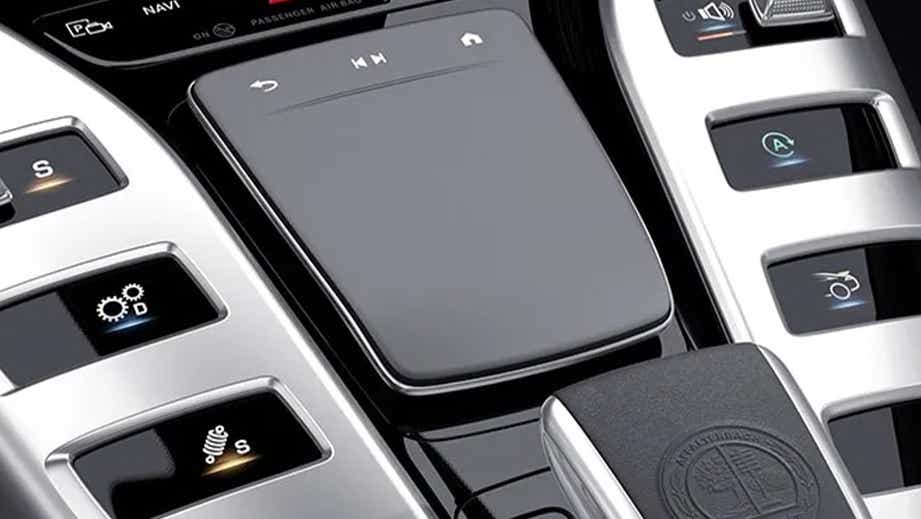 center console controls of a Mercedes-Benz AMG GT 4 Door Coupe