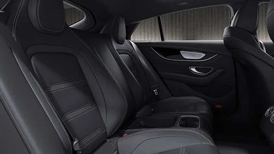 rear seat interior of a Mercedes-Benz AMG GT 4 Door Coupe