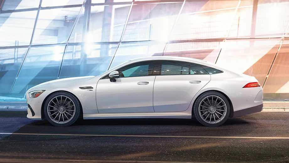 side view of a Mercedes-Benz AMG GT 4 Door Coupe