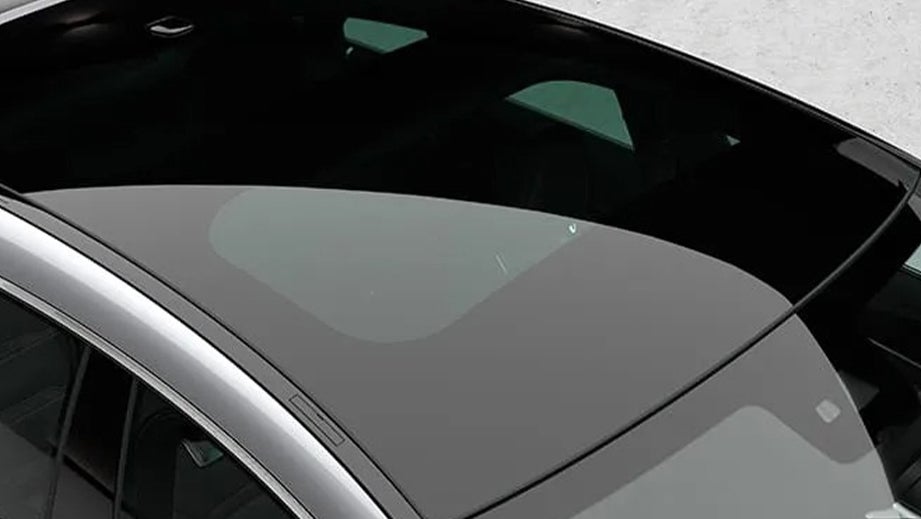 panoramic sunroof of a Mercedes-Benz AMG GT 4 Door Coupe