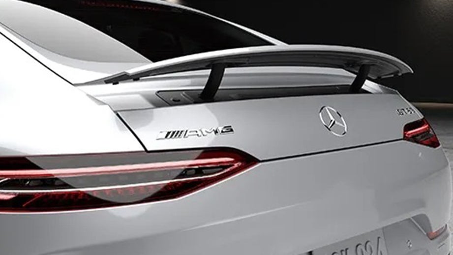 rear view of a Mercedes-Benz AMG GT 4 Door Coupe