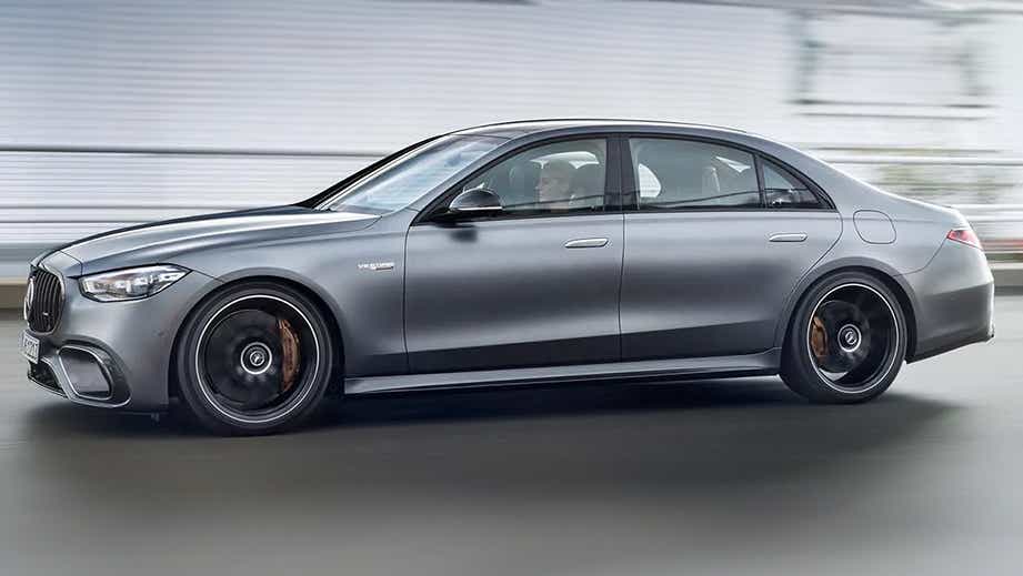 side view of a Mercedes-Benz AMG S 63 sedan