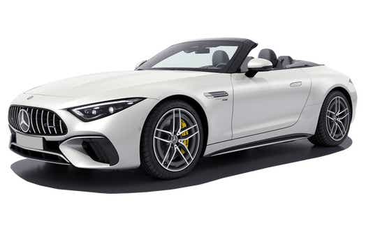 front three-quarter view of a Mercedes-Benz AMG SL convertible