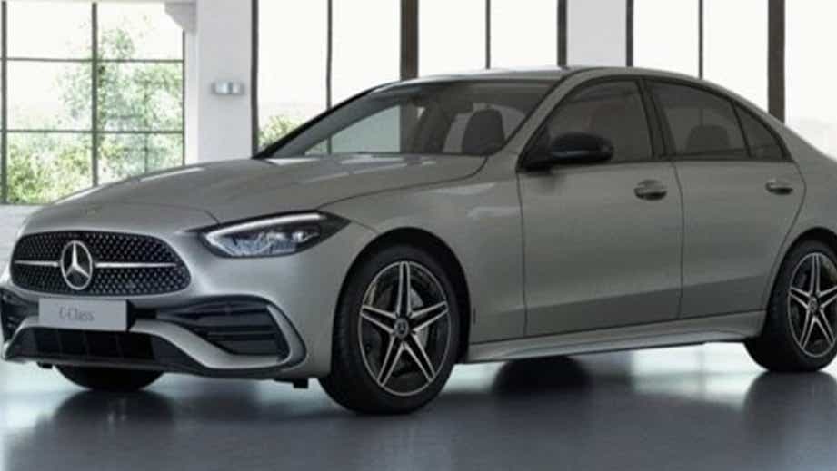 front three-quarter view of a Mercedes-Benz C-Class
