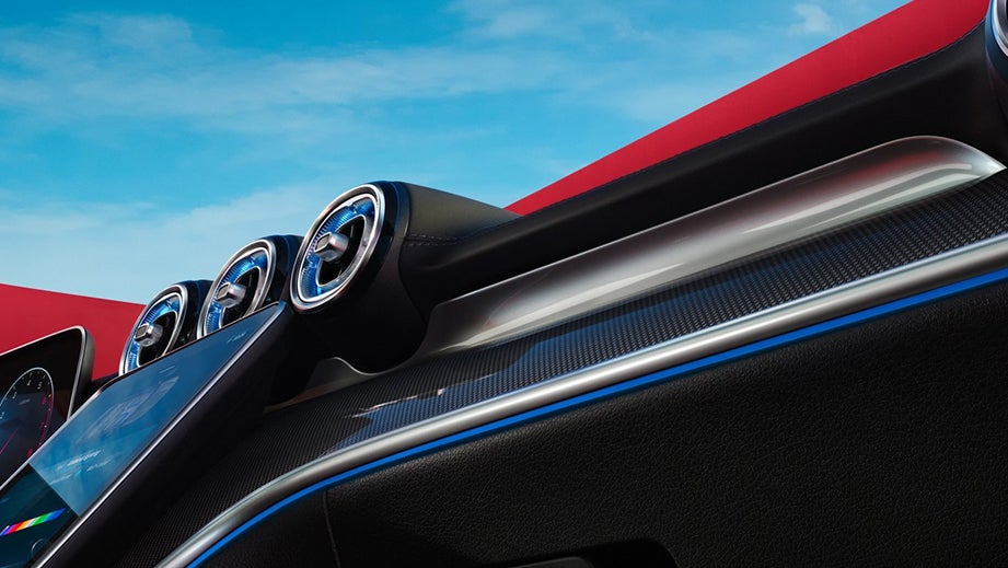interior dashboard of a Mercedes-Benz C-Class
