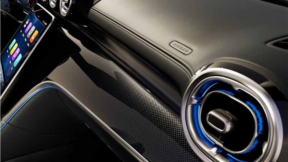 Interior dashboard of a Mercedes-Benz CLE Cabriolet