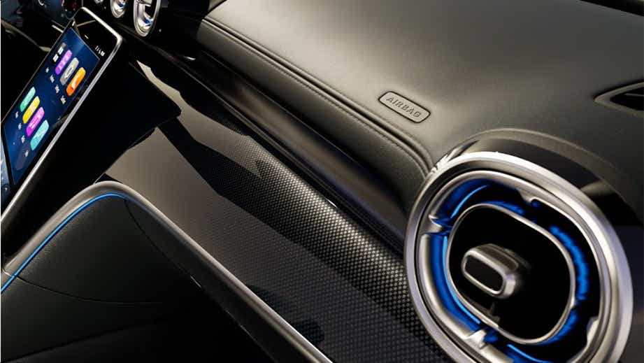 Interior dashboard of a Mercedes-Benz CLE Cabriolet