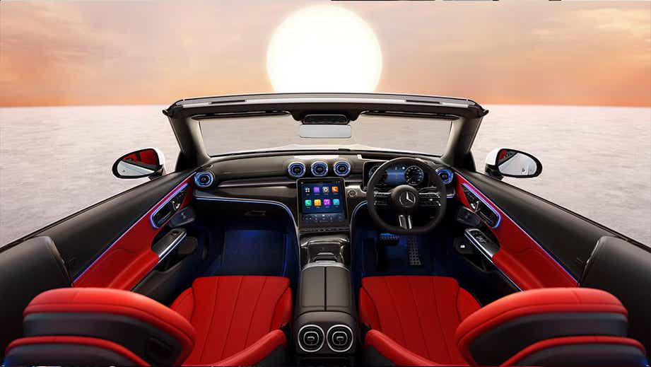 interior dashboard of a Mercedes-Benz CLE Cabriolet
