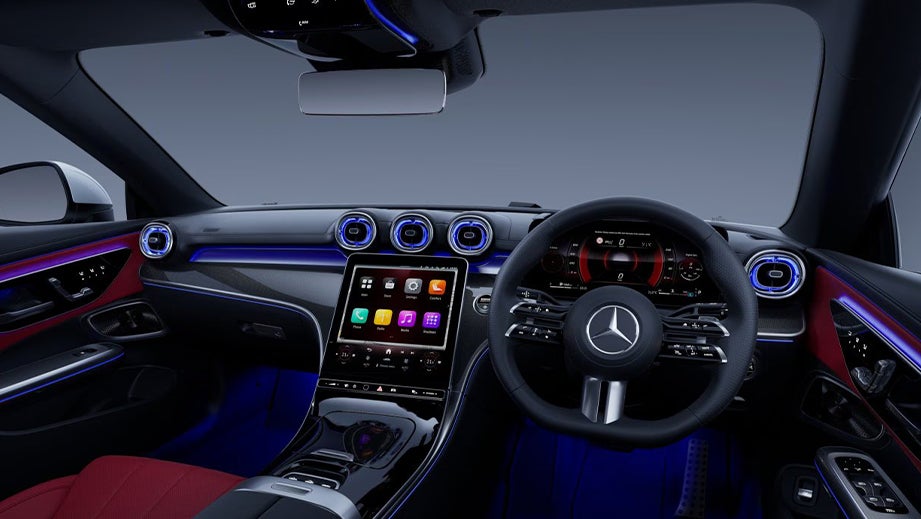 interior dashboard of a Mercedes-Benz CLE Cabriolet