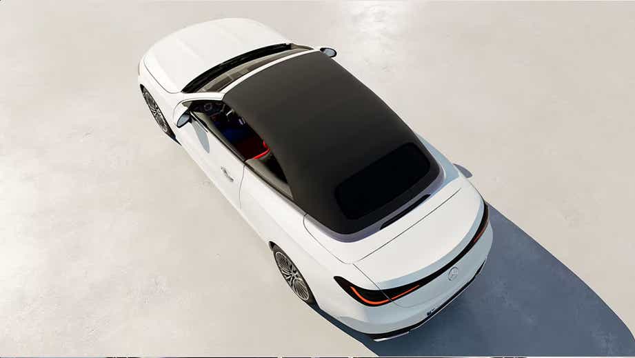 Top-down view of a Mercedes-Benz CLE Cabriolet