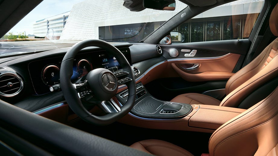 interior dashboard of a Mercedes-Benz E-Class 2021-2023
