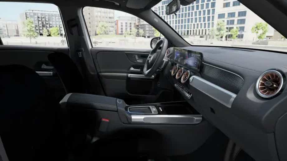 interior dashboard of a Mercedes-Benz EQB