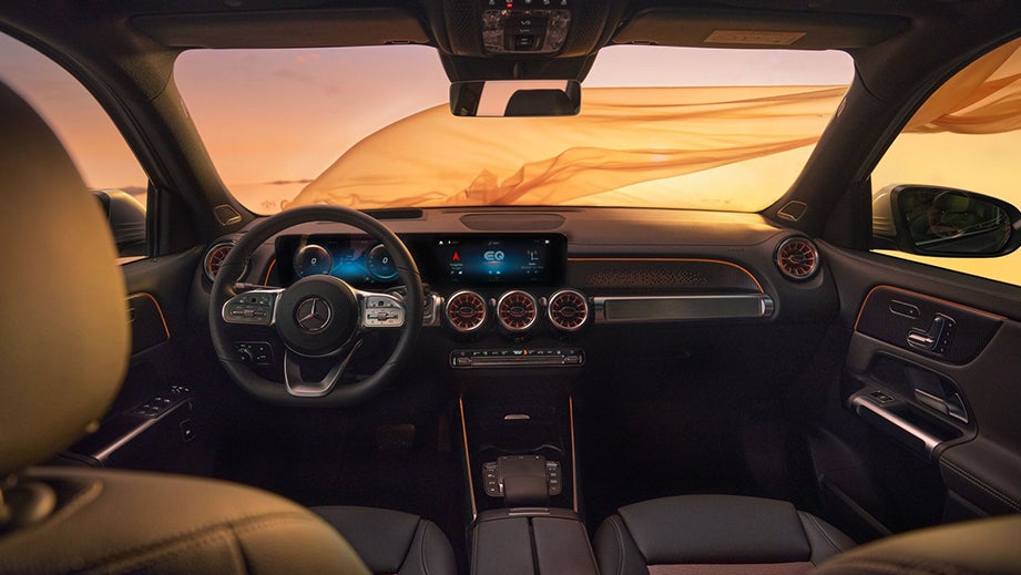 interior dashboard of a Mercedes-Benz EQB 2022-23