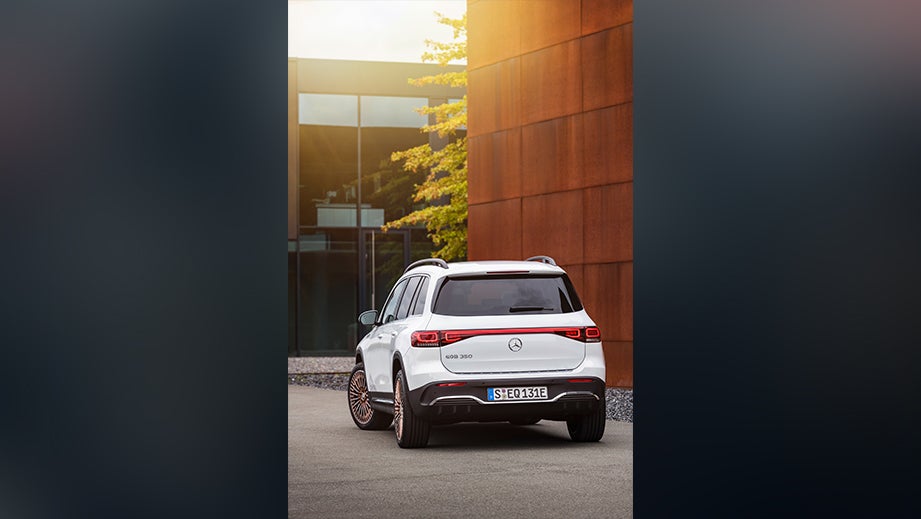 rear view of a Mercedes-Benz EQB 2022-23