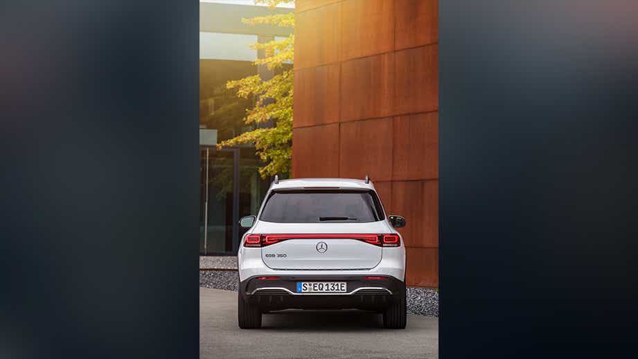 Rear view of a Mercedes-Benz EQB 2022-23