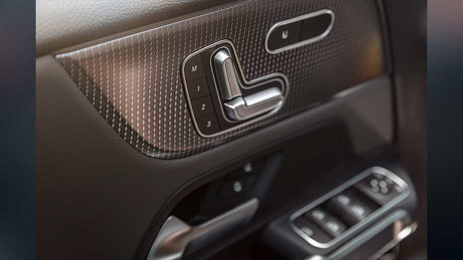 Interior door control panel of a Mercedes-Benz EQB 2022-23