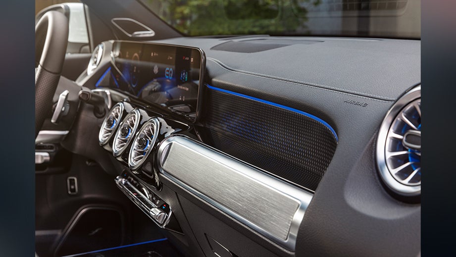 interior dashboard of a Mercedes-Benz EQB 2022-23