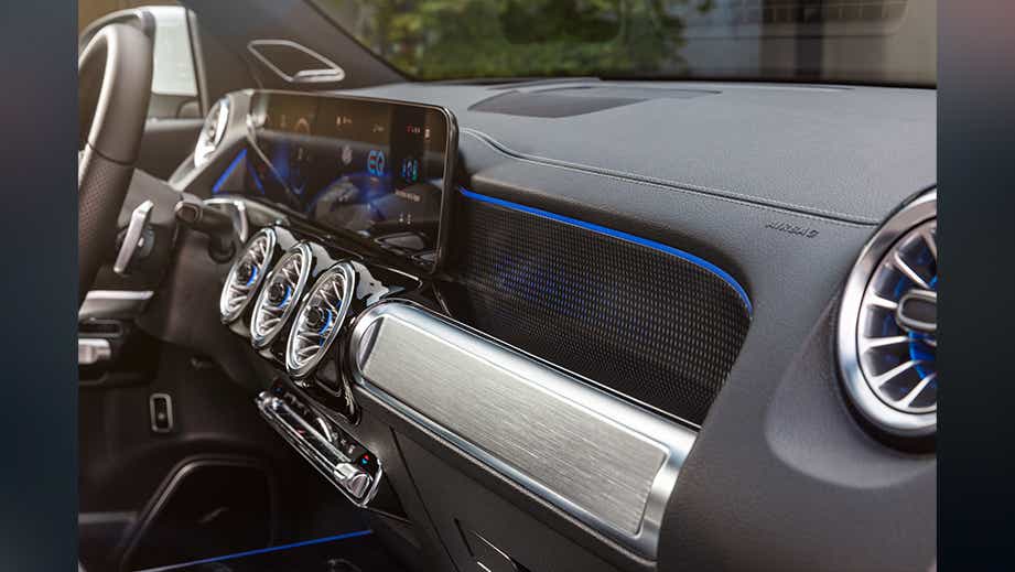 interior dashboard of a Mercedes-Benz EQB 2022-23
