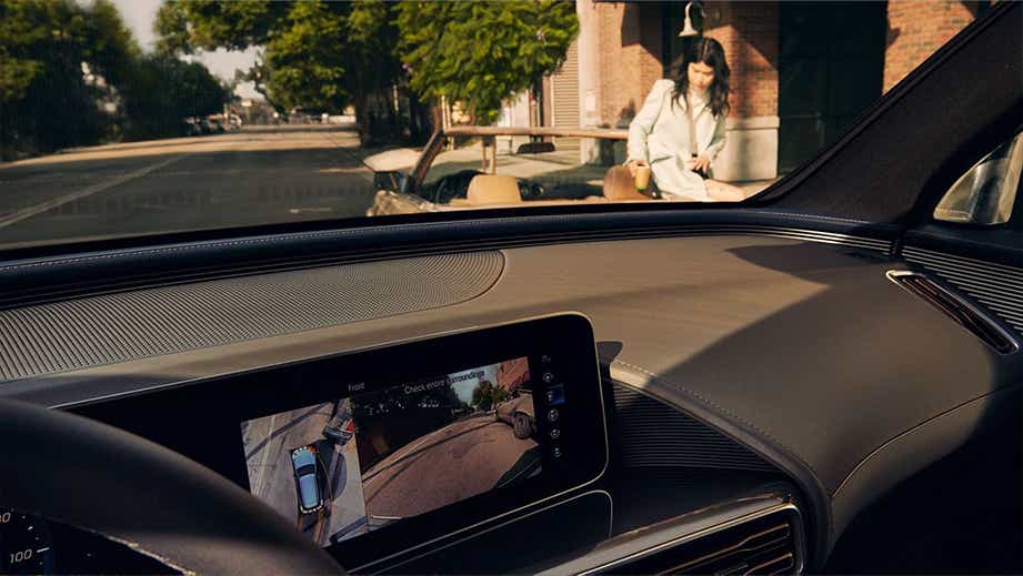 interior dashboard and infotainment screen of a Mercedes-Benz EQC