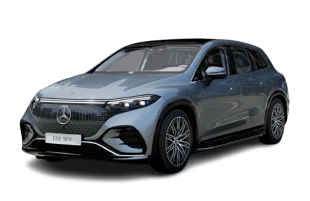 Front three-quarter view of a Mercedes-Benz EQS SUV