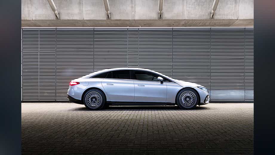 side view of a Mercedes-Benz EQS
