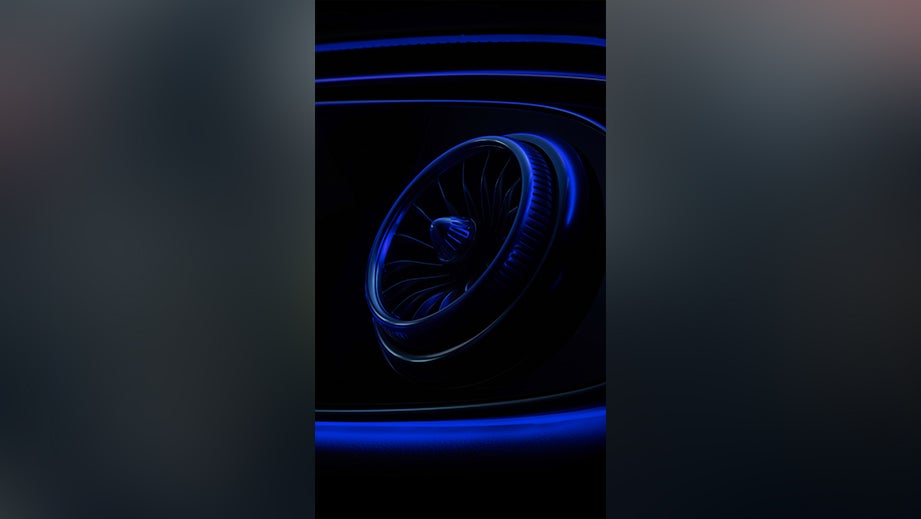 close-up of an air vent in a Mercedes-Benz EQS