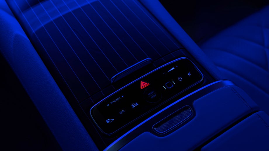 center console controls of a Mercedes-Benz EQS
