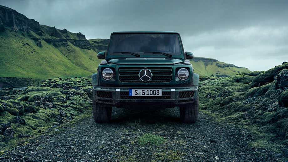 Front view of a Mercedes-Benz G-Class