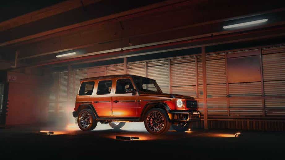 Side view of a Mercedes-Benz G-Class