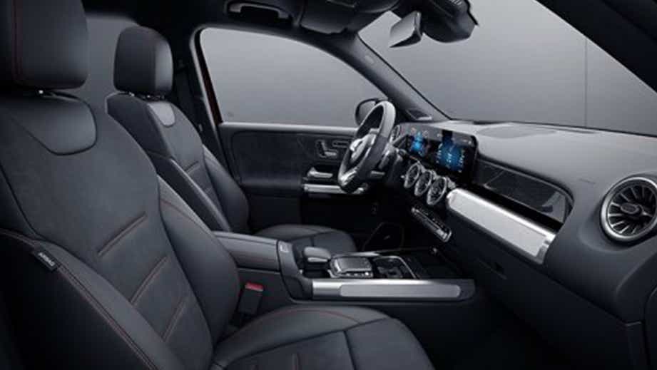 interior dashboard of a Mercedes-Benz GLB