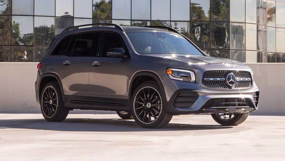 front three-quarter view of a Mercedes-Benz GLB