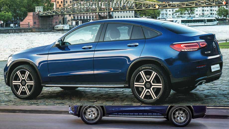 side view of a Mercedes-Benz GLC Coupe