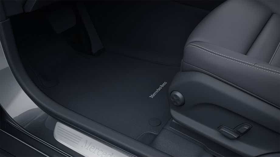 front passenger footwell of a Mercedes-Benz GLC Coupe