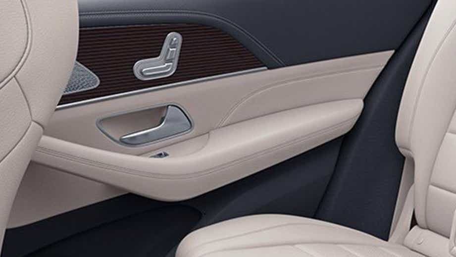 interior rear door and seat of a Mercedes-Benz GLE