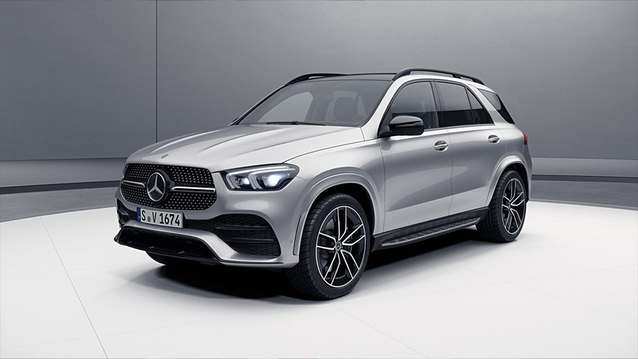 front three-quarter view of a Mercedes-Benz GLE
