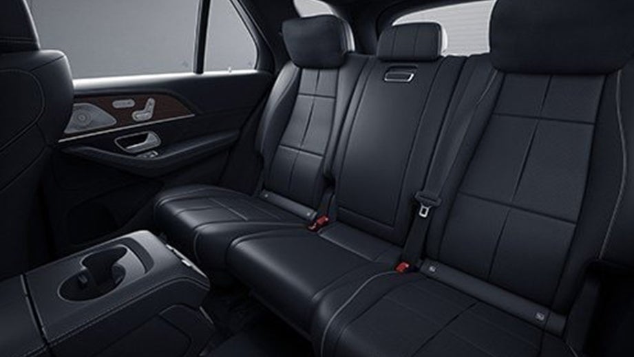 Rear seat view of a Mercedes-Benz GLE