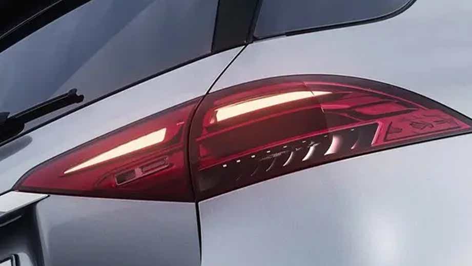 rear tail light close-up of a Mercedes-Benz GLE