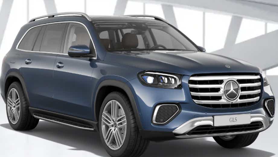 front three-quarter view of a Mercedes-Benz GLS