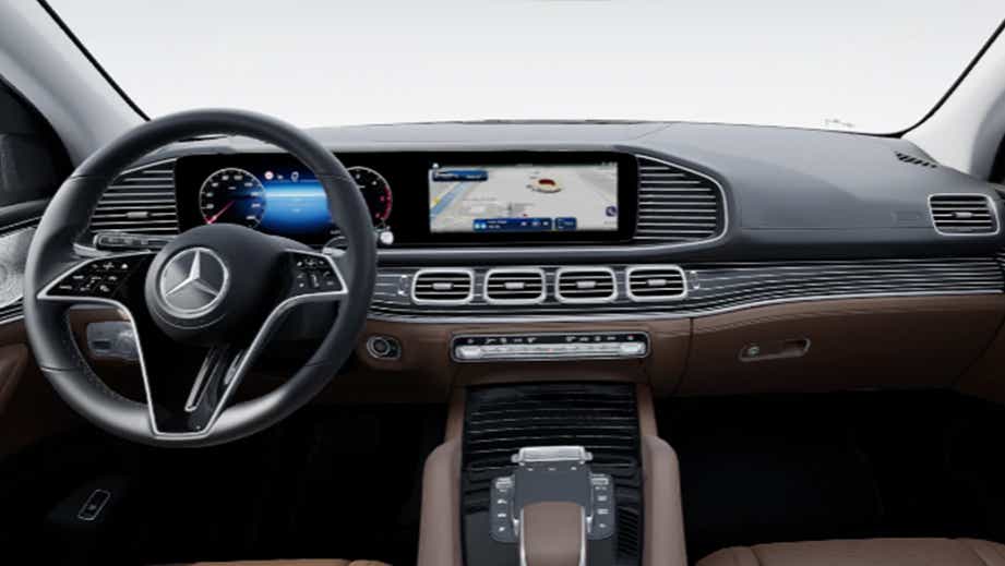 interior dashboard view of a Mercedes-Benz GLS