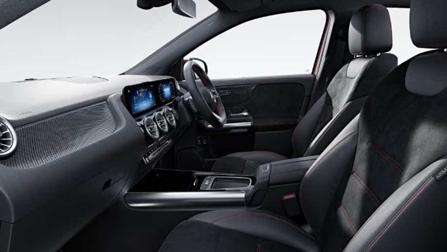 interior dashboard view of a Mercedes-Benz GLA