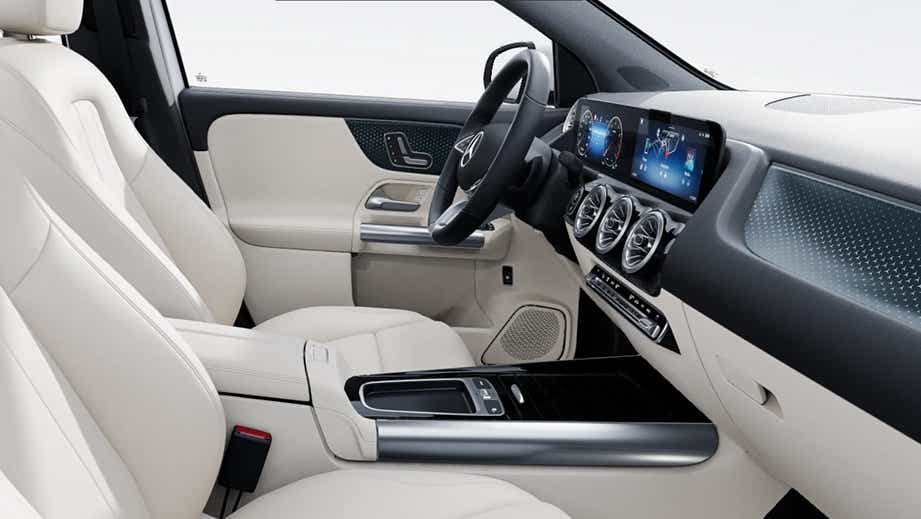 front interior view of a Mercedes-Benz GLA