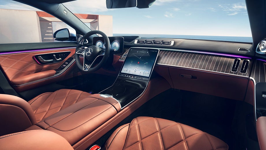 interior dashboard of a Mercedes-Benz Maybach S-Class