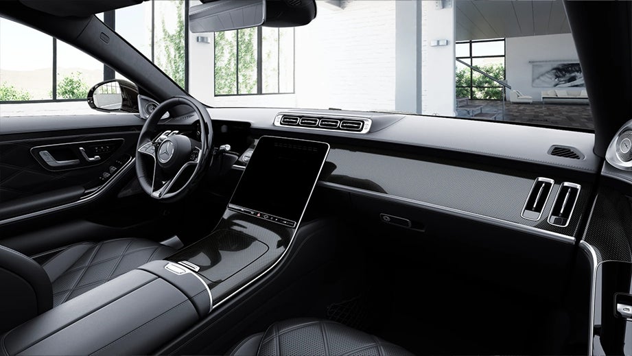 interior dashboard of a Mercedes-Benz Maybach S-Class