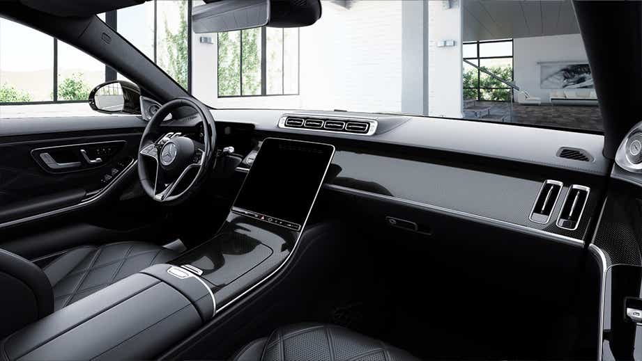 interior dashboard of a Mercedes-Benz Maybach S-Class