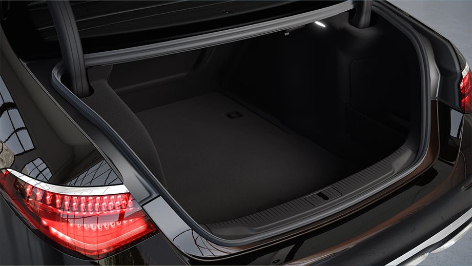 Open trunk view of a Mercedes-Benz Maybach S-Class