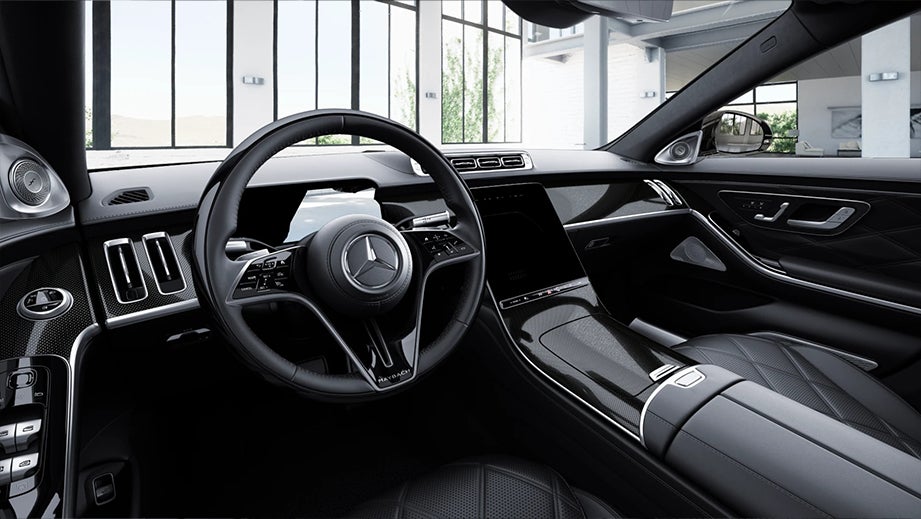 interior dashboard of a Mercedes-Benz Maybach S-Class