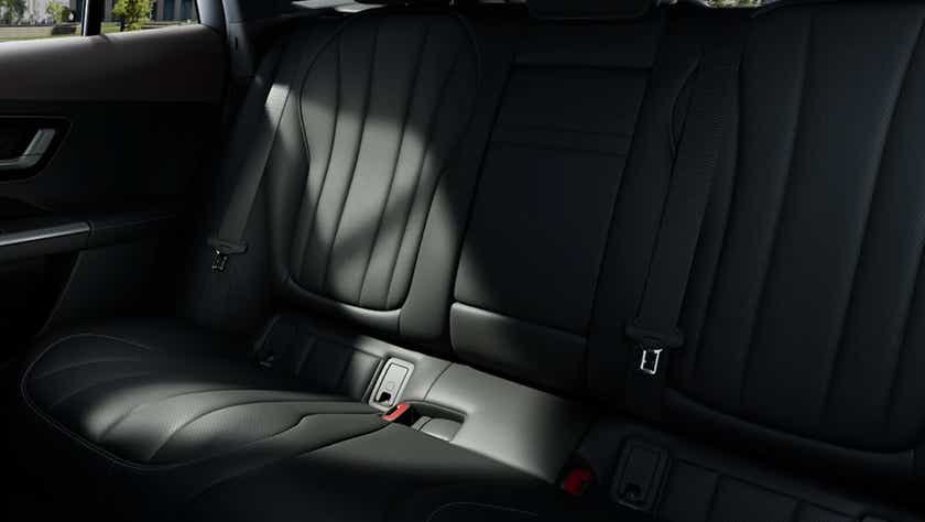 rear seats of a Mercedes-Benz EQE