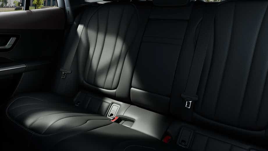 rear seats of a Mercedes-Benz EQE